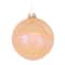 6ct. Peach Iridescent Glass Mixed Ornaments